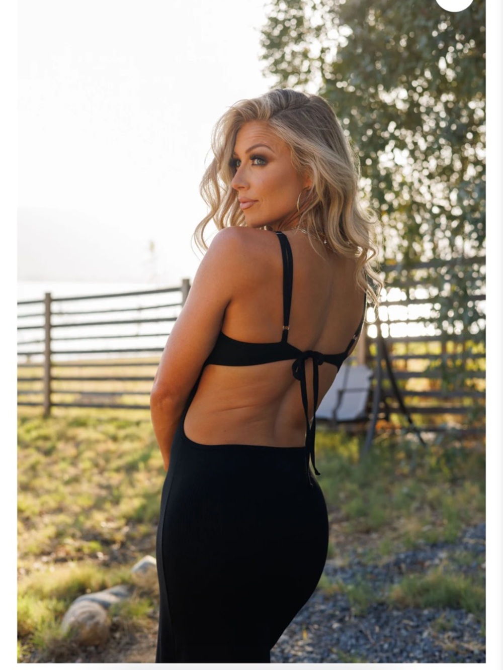 Backless Black Free Spirit Maxi Dress